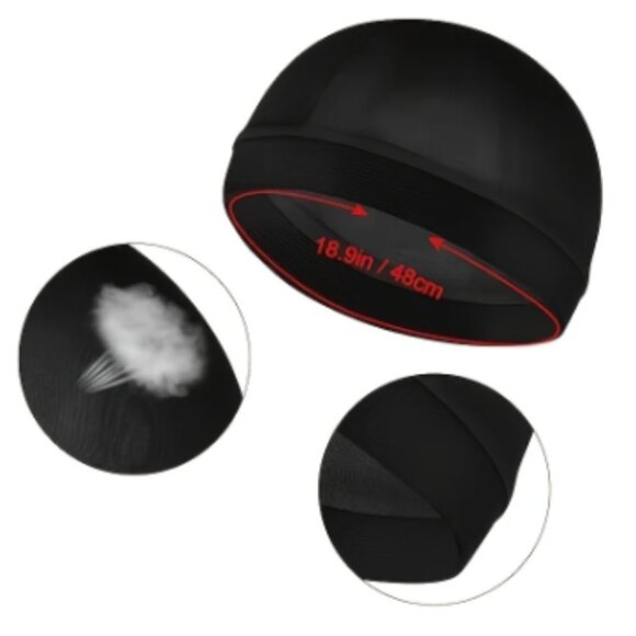 Versatile Unisex Wave Caps Adjustable Durags -- Purple - Picture 3 of 5